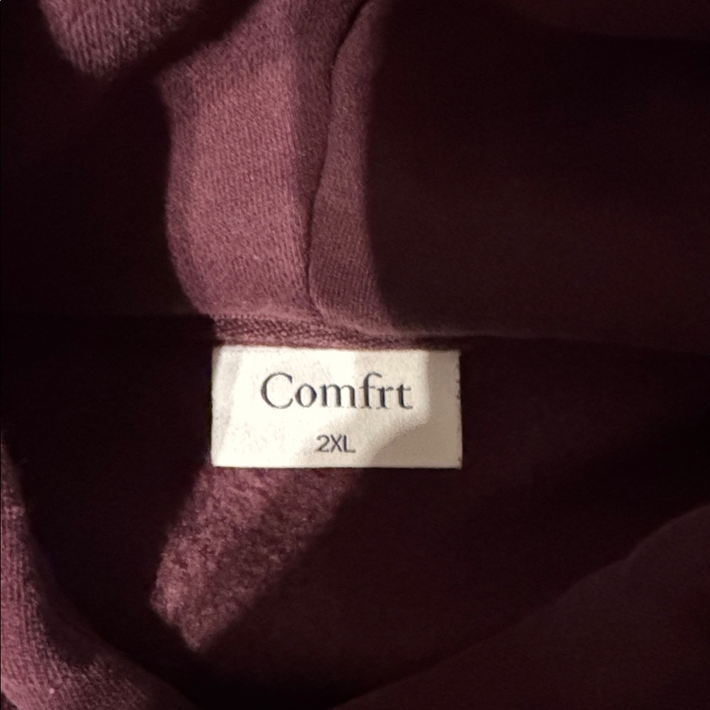 Comfrt Affirmation Collection hoodie size 2XL in deep maroon - Picture 4 of 5